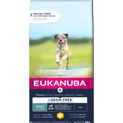 Eukanuba Adult Graanvrij Small-Medium Hondenvoer Kip 12 kg