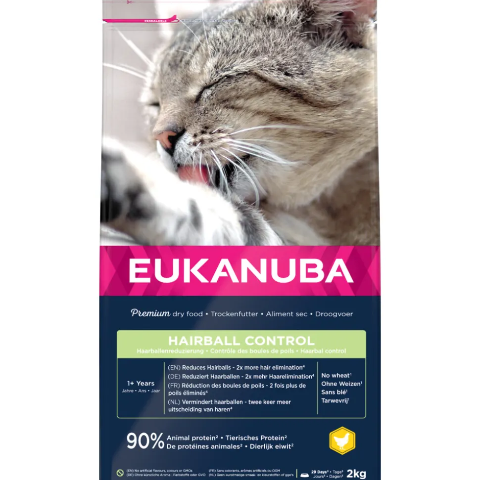 Eukanuba Adult Hairball Control Kattenvoer 2 kg