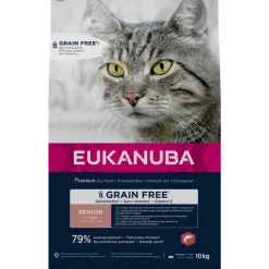 Eukanuba Senior Graanvrij Kattenvoer Zalm 10 kg