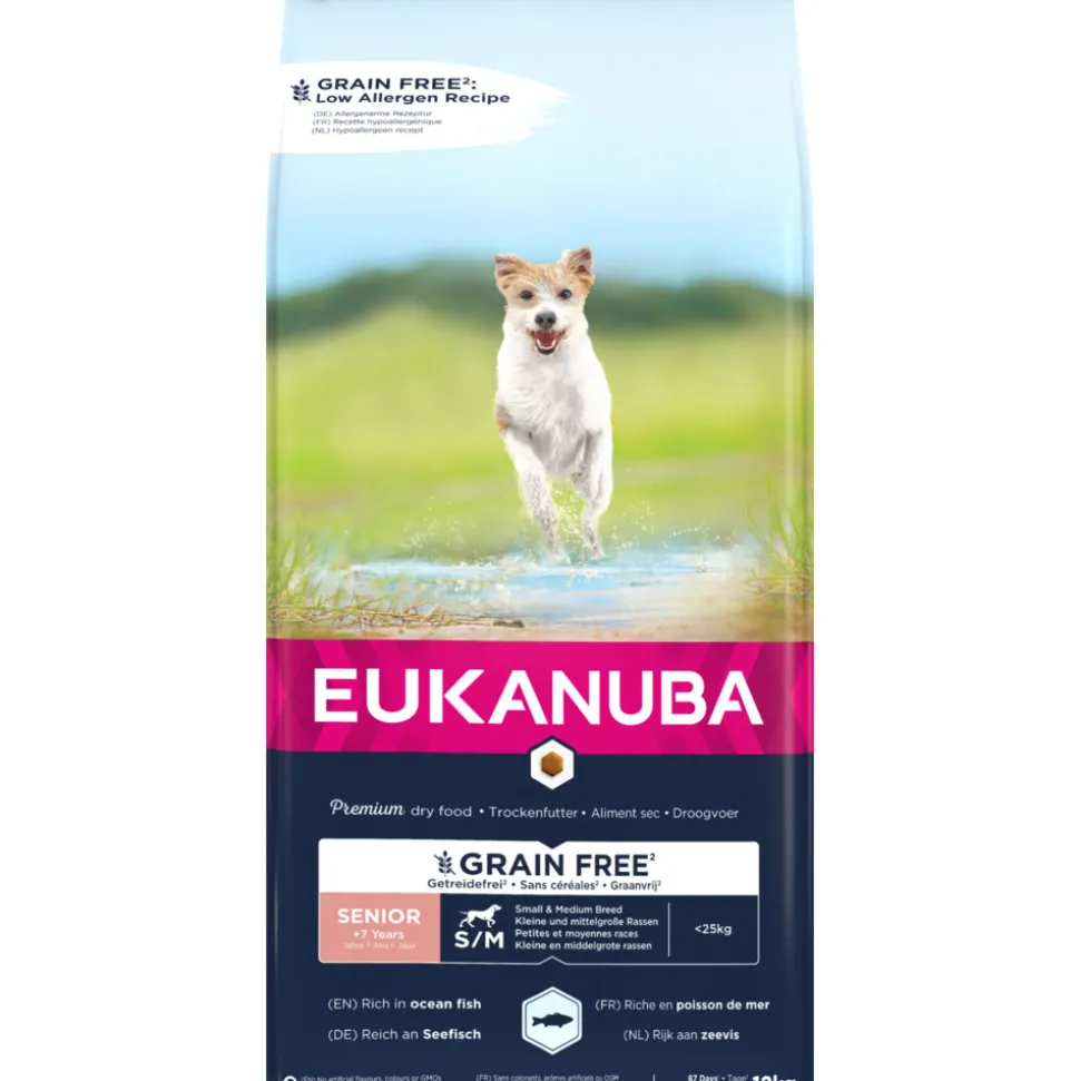 Eukanuba Senior Graanvrij Small-Medium Hondenvoer Vis 12 kg