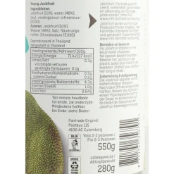 Fairtrade Original Young Jack Fruit 565 gr