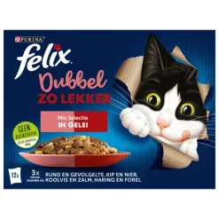 Felix Dubbel Zo Lekker Mix Selectie in Gelei 12 x 85 gr