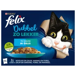 Felix Dubbel Zo Lekker Vis Selectie in Gelei 12 x 85 gr