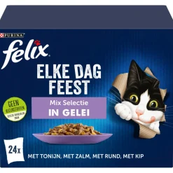 Felix Elke Dag Feest Mix Selectie in Gelei 24 x 85 gr