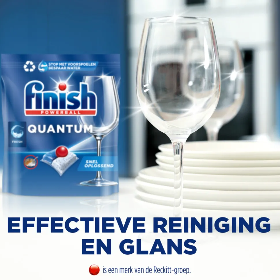 Finish Vaatwastabletten Quantum All-in-1 Regular 44 stuks
