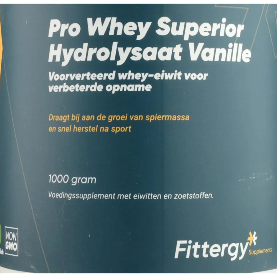 Fittergy Supplements Pro Whey Superior Hydrolysate Vanille 1000 gr