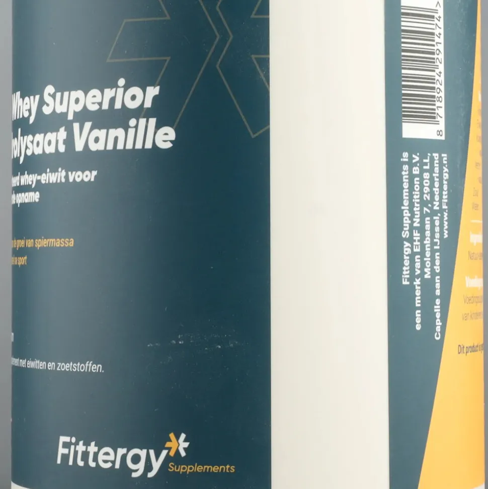 Fittergy Supplements Pro Whey Superior Hydrolysate Vanille 1000 gr