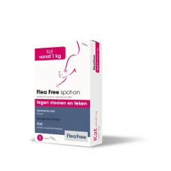 Flea Free Spot-On Anti Vlooiendruppels Kat vanaf 1 kg