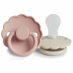 Frigg Fopspeen Daisy maat 1 0-6 mnd Blush Cream 2 stuks