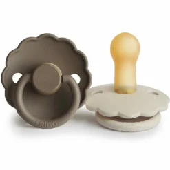 Frigg Fopspeen Daisy maat 2 6-18 mnd Croissant Portobello 2 stuks