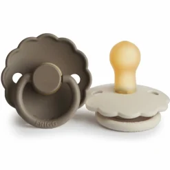 Frigg Fopspeen Daisy maat 1 0-6 mnd Croissant Portobello 2 stuks