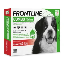Frontline Combo Spot On Anti Vlooien en Teken Druppels Hond vanaf 40 kg 6 pipetten