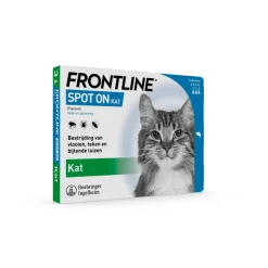 Frontline Spot On Anti Vlooien en Teken Druppels Kat vanaf 1 kg 3 pipetten
