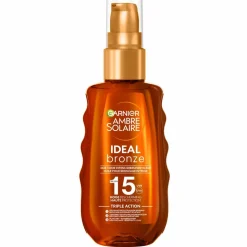 Garnier Ambre Solaire Ideal Bronze Beschermende Zonneolie SPF 15 150 ml