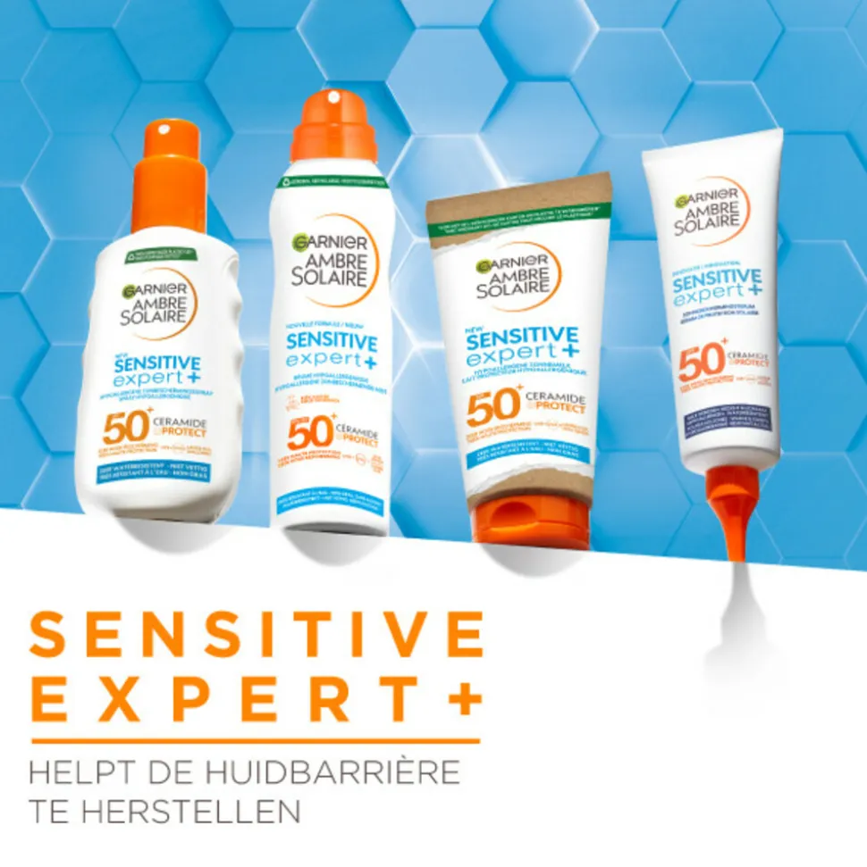 Garnier Ambre Solaire Sensitive Expert+ Kids Zonnebrandspray Mist SPF 50+ 150 ml