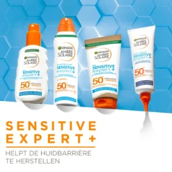 Garnier Ambre Solaire Sensitive Expert+ Kids Zonnebrandmelk SPF 50+ Reisformaat 50 ml