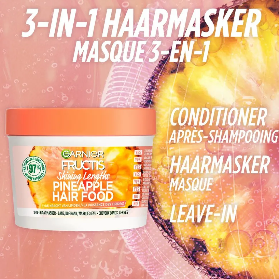 Garnier Fructis Pineapple Hair Food Haarmasker 400 ml