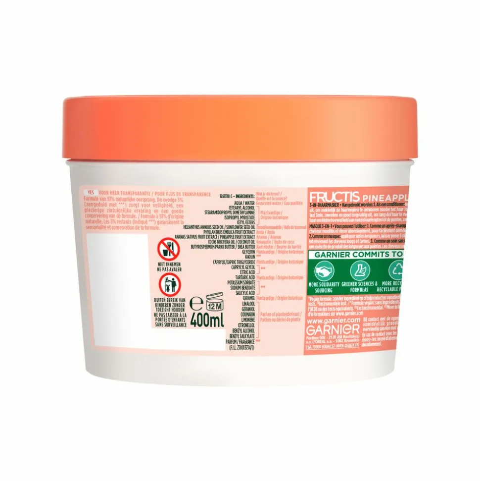 Garnier Fructis Pineapple Hair Food Haarmasker 400 ml