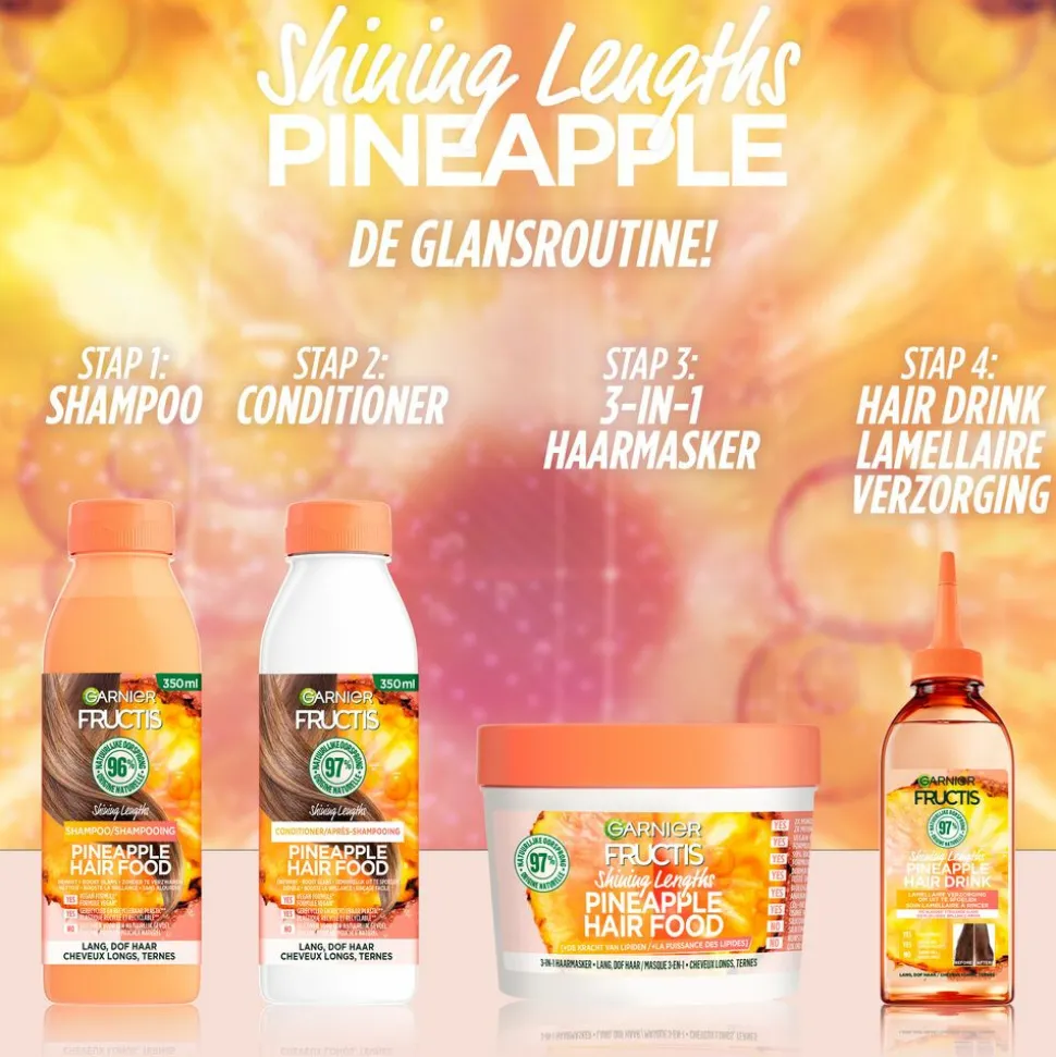 Garnier Fructis Pineapple Hair Food Conditioner 350 ml