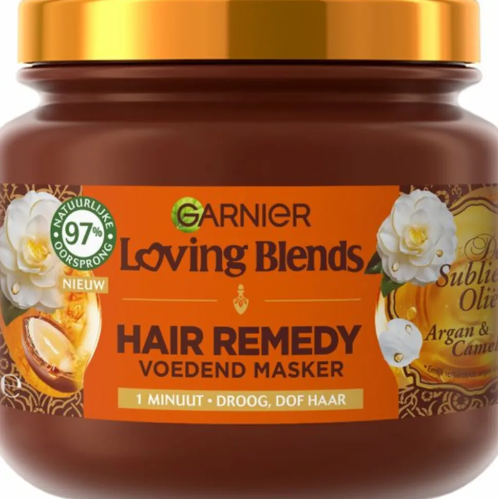 Garnier Loving Blends Argan- en Cameliaolie Haarmasker 340 ml