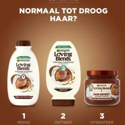 Garnier Loving Blends Kokosmelk en Macadamia Shampoo 300 ml