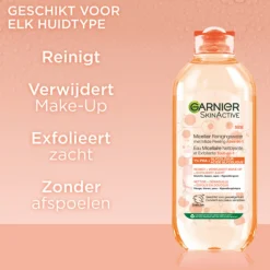 Garnier SkinActive Micellair Reinigingswater met Milde Peeling Alles-in-1 400 ml