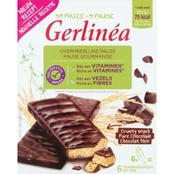 Gerlinea Crusty Snack Pure Chocolade 6 x 102 gr