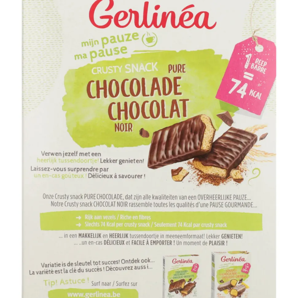 Gerlinea Crusty Snack Pure Chocolade 6 x 102 gr