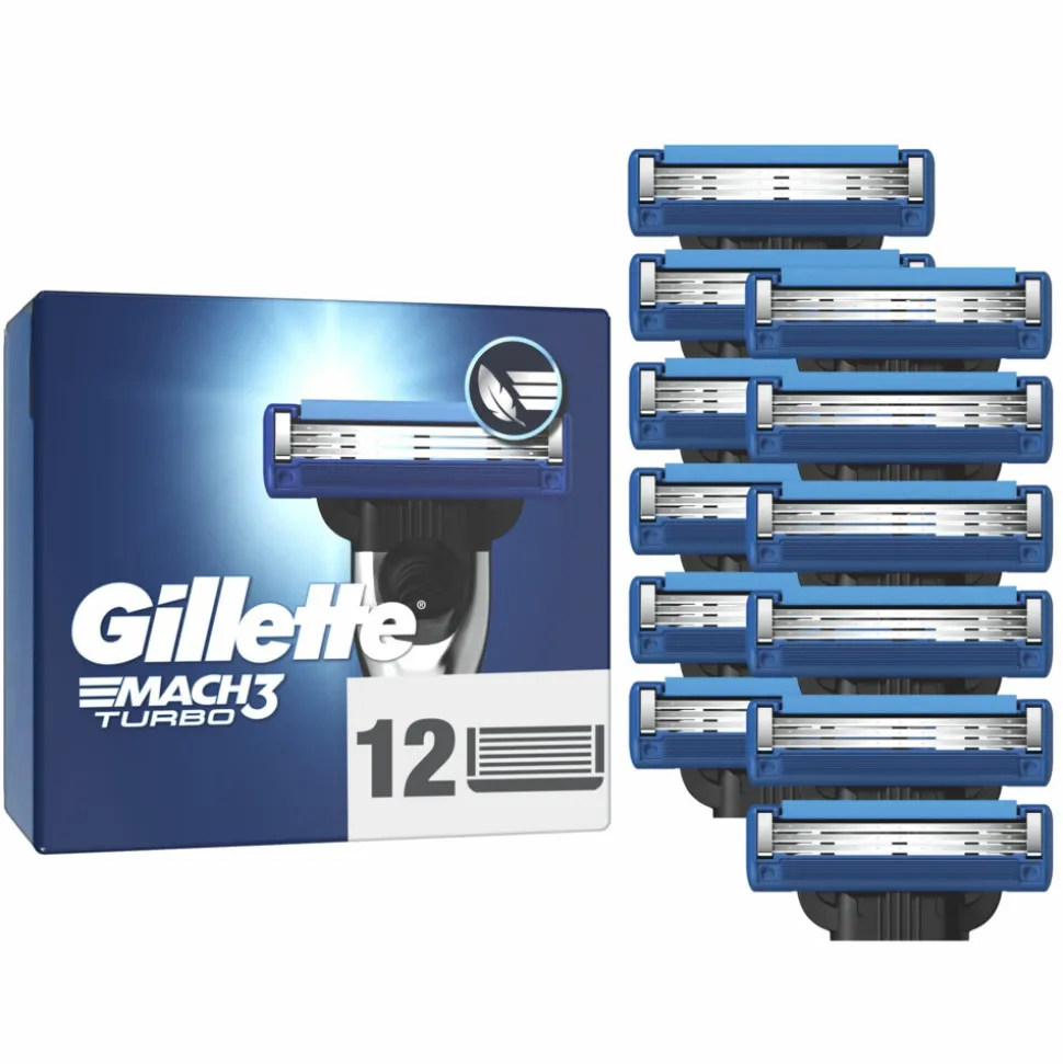 Gillette Scheermesjes Mach3 Turbo 12 stuks