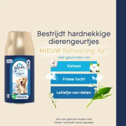 Glade Automatic Spray Navulling Refreshing Air tegen Huisdierengeurtjes 269 ml