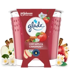 Glade Vegan Geurkaars Cosy Apple & Cinnamon 100% Raapzaadwax 112 gr