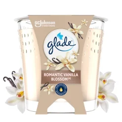 Glade Vegan Geurkaars Romantic Vanilla Blossom 100% Raapzaadwax 112 gr