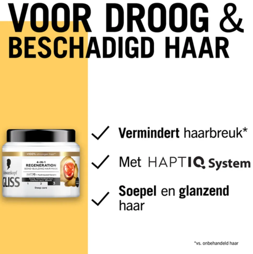 Gliss Haarmasker Total Repair Intense-Repair 400 ml