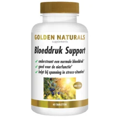 Golden Naturals Bloeddruk Support Vegan 60 tabletten