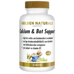 Golden Naturals Calcium & Bot Support Vegan 60 tabletten
