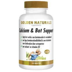 Golden Naturals Calcium & Bot Support Vegan 120 tabletten