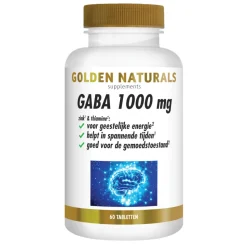 Golden Naturals GABA 1000mg vegan 60 tabletten