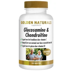 Golden Naturals Glucosamine & Chondroïtine 240 tabletten