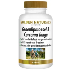 Golden Naturals Groenlipmossel & Curcuma longa 60 capsules