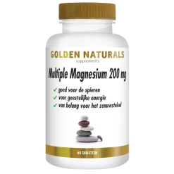 Golden Naturals Multiple Magnesium 200mg 60 tabletten