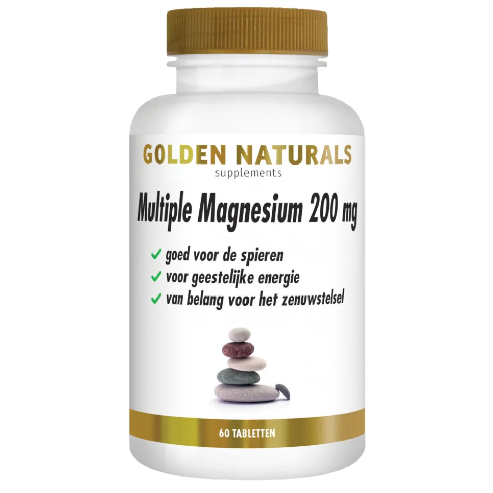 Golden Naturals Multiple Magnesium 200mg 60 tabletten