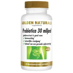 Golden Naturals Probiotica 30 Miljard Maagsapresistent 30 vegacapsules