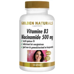 Golden Naturals Vitamine B3 Niacinamide 500 mg 120 capsules