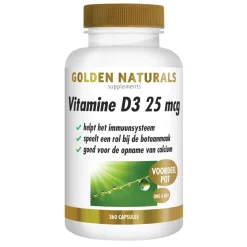 Golden Naturals Vitamine D3 25mcg 360 softgels
