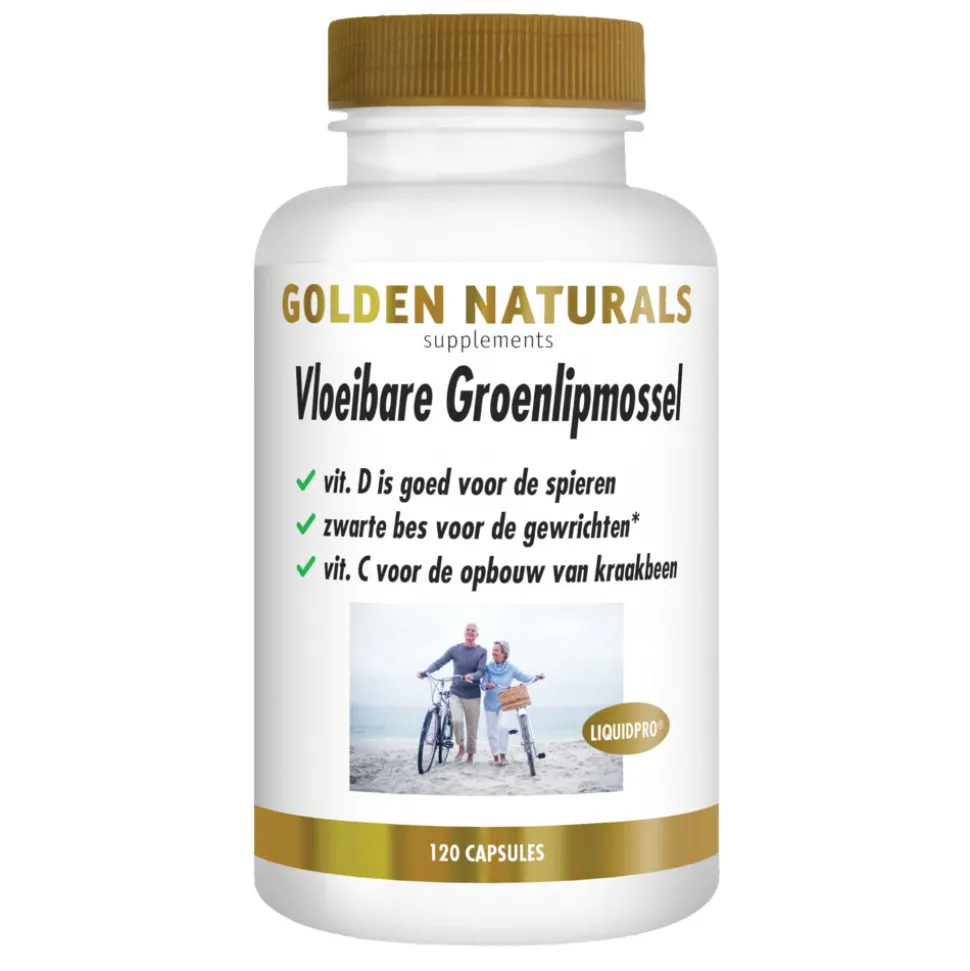 Golden Naturals Vloeibare Groenlipmossel 120 softgels