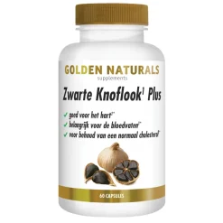 Golden Naturals Zwarte Knoflook Plus 60 vegacapsules