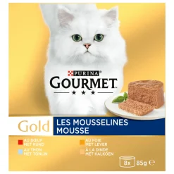 Gourmet Gold Fijne Mousse Rood 8 x 85 gr