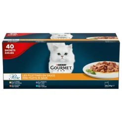 Gourmet Perle Mini Filets in Saus Kalkoen, Eend, Tonijn & Lam 40 x 85 gr