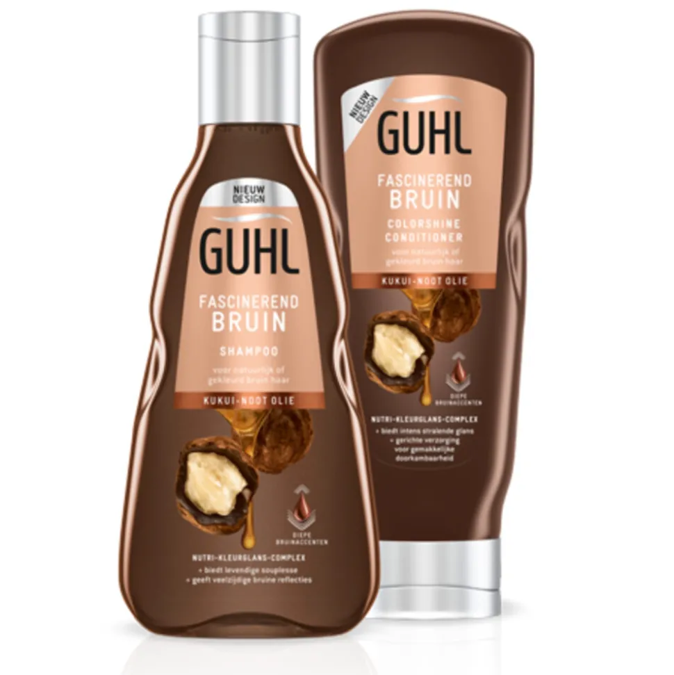 Guhl Fascinerend Bruin - Shampoo 1x 250 ml & Conditioner 1x 200 ml - Pakket