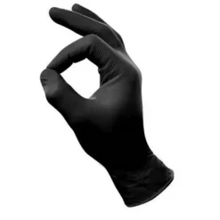 Handschoenen Nitril Poedervrij Zwart M 100 stuks